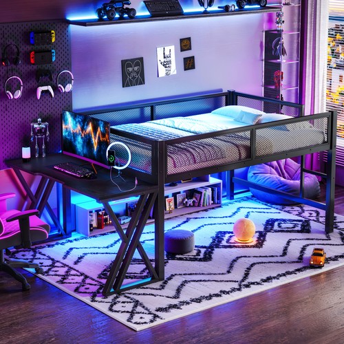 Full size gaming loft bed - full,