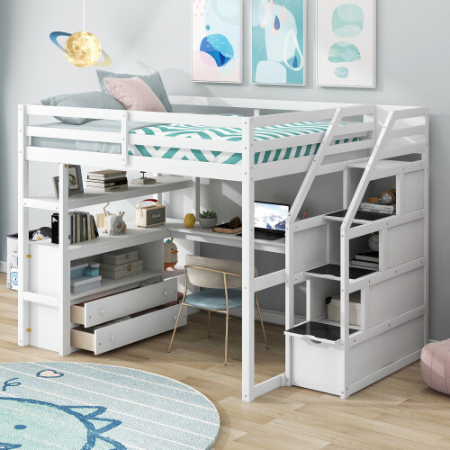 Full size loft bed - full,