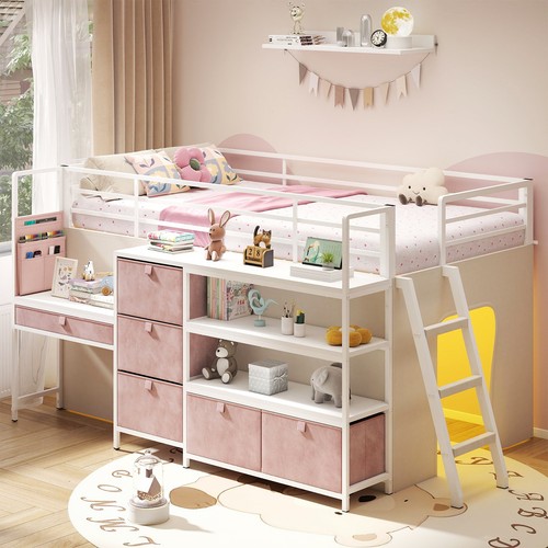 Dujahmland low loft bed with - low,
