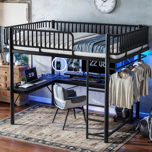 Queen full size loft bed - size, with