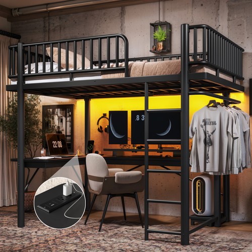 Full loft bed with - full,