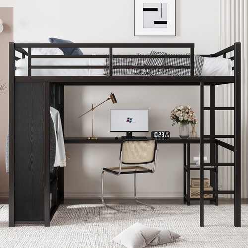 Full size loft bed frame - size,