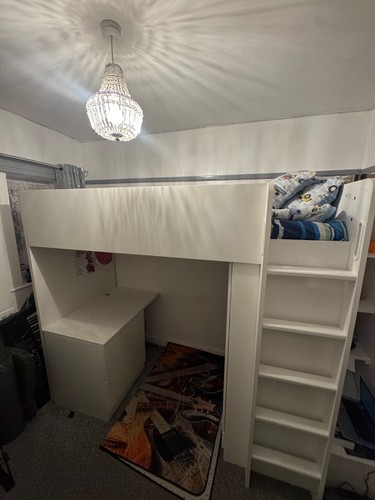 Children loft bed with - bed,