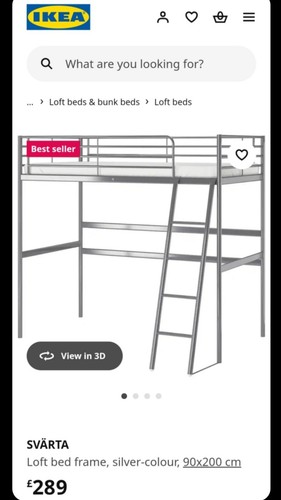 Metal loft bed - metal,