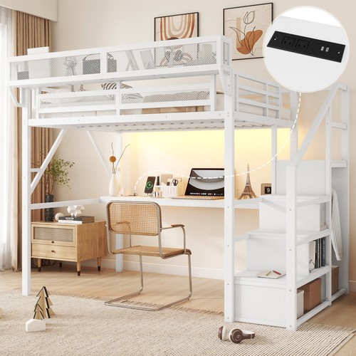 Full loft bed with - full,