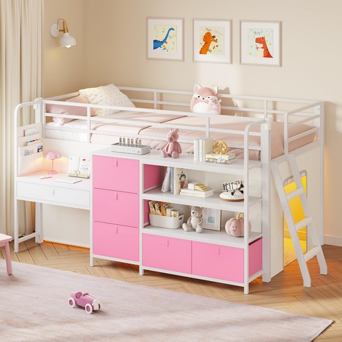 Low loft bed twin - low,