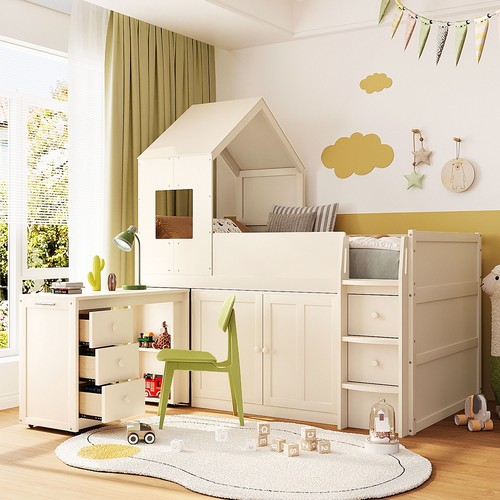 Twin size wooden - twin, loft