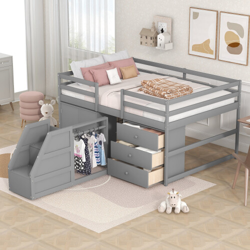 Full size loft bed - size,
