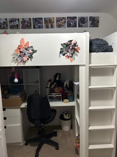 Ikea småstad white - loft, bed