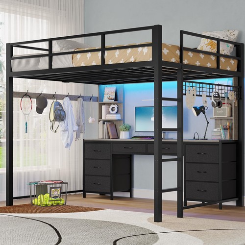 Full loft bed cama - full,