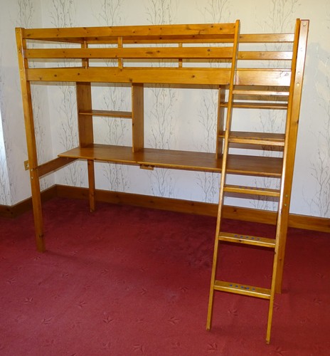 Loft desk bed - loft, single