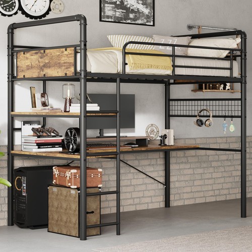 Loft bunk bed with shaped - loft, l-shaped
