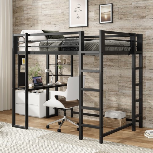 Metal loft bed full size - loft,