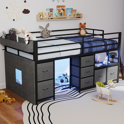 Twin size loft - size, frame